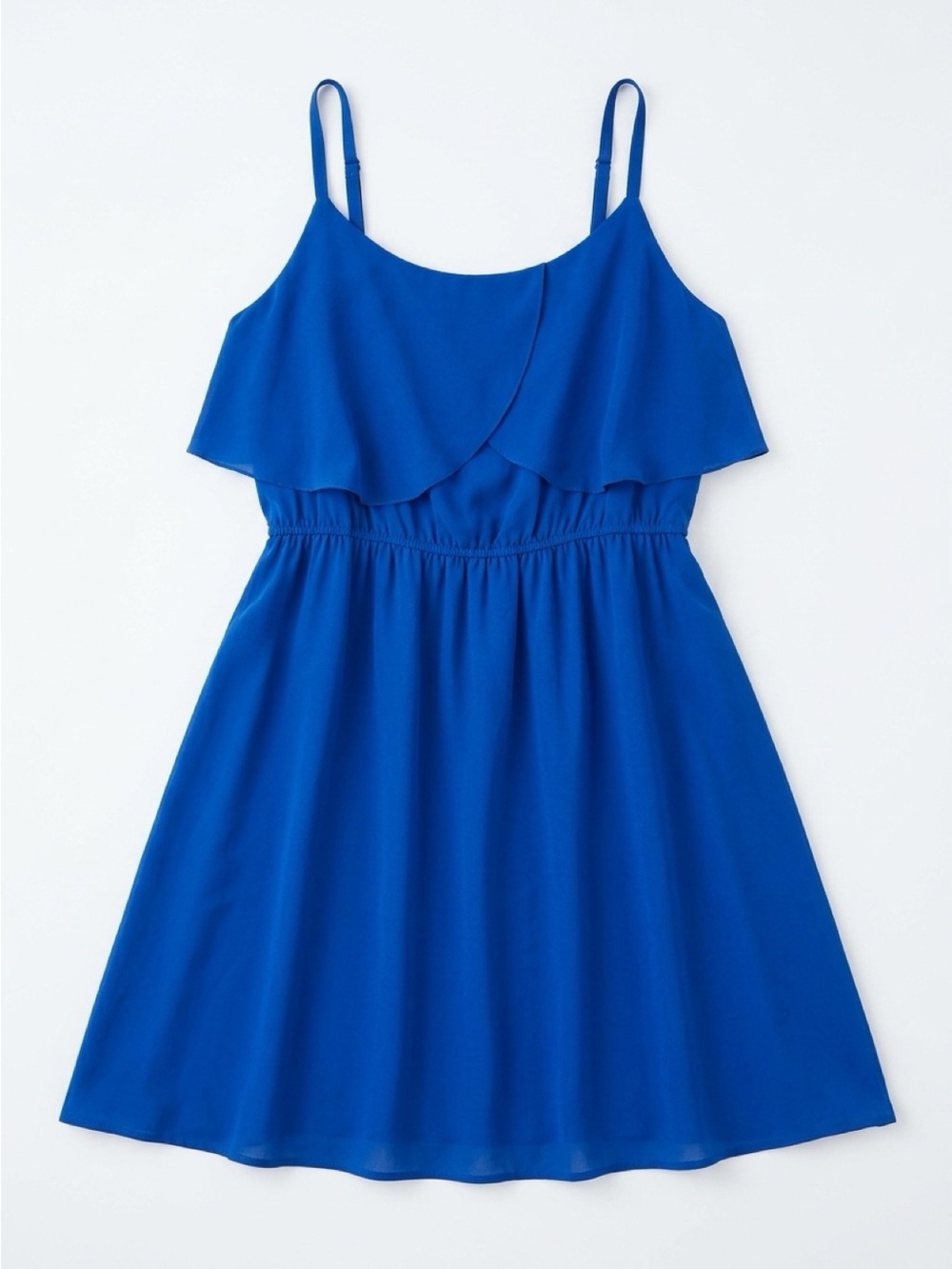 City Chic Royal Blue Ruffle Midi Dress